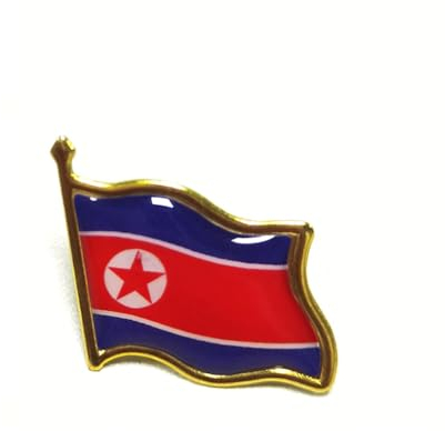 Wisafory 20 Stück Flaggen Pin Broschen Anstecknadel Anstecker Flagge Abzeichen Nationale Brosche Metall Flaggen Pins Anstecknadelabzeichen für Kleidung und Taschen Nordkorea