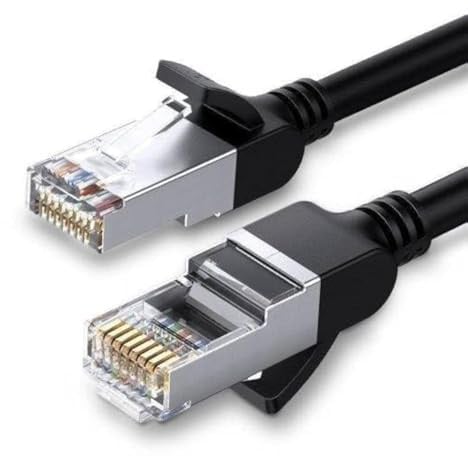 UGREEN Cable Ethernet de cobre puro Cat 6 U/UTP 0,5 m (negro)