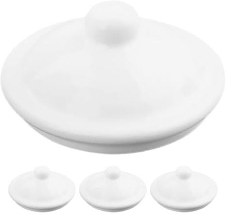 Ciieeo 4 Stück Emaille Tassenabdeckung Ersatzdeckel Für Tee- Und Wasserbecher Wärmebeständige Universelle Becherdeckel Für Küche Büro Und Outdoor 3.35X3.35X1.18In