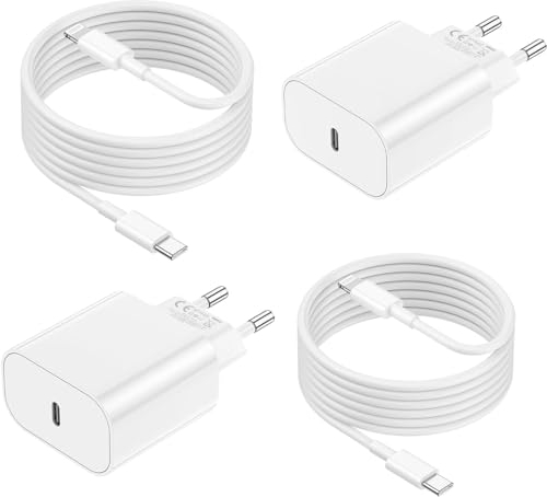iPhone Schnellladegerät, USB C Ladegerät mit Ladekabel 3 Meter Original, iPhone Netzteil Stecker USB-C Ladestecker mit Typo C Kabel für Apple iPhone 14/13 Pro/13 Pro Max/12/11/plus/SE/XS/8/7/6/iPad