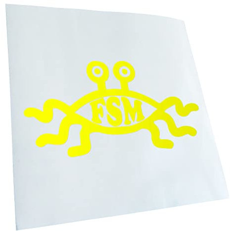 Kiwistar - Autoaufkleber - Neongelb - 20x10cm FSM - Heckscheibe Auto Aufkleber wetterfest für Kfz LKW Mofa Truck - Sticker außen selbstklebend Tuning Zubehör für Fenster Fahrzeug Scheibe