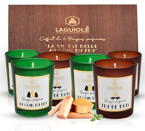 Duftkerzen Set im Glas – 6er Geschenkset für Frauen – Aromatherapie & Scented Candles Gift Set – Entspannende Deko für Weihnachten, Herbst & Zuhause – Kerzen im Glas mit Langem Brennduft