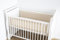 LOOLAY Bettumrandung für 140 x 70 cm Babybett – 2 Teiliges 130 x 30 cm Atmungsaktives Bettumrandung aus Netzstoff – Babybett Umrandungen – Klettverschluss stark Befestigung (Beige)