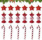 DKDDSSS 18 Pezzi Decorazioni Albero di Natale, Bastoncini di Zucchero Natalizi, Plastica Candy Cane di Natalizie, Ornamenti Natalizi da Appendere Abbellimenti, Rosso e Bianco
