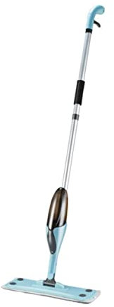 FRCOLOR 360grado Mopa De Microfibra Rotativa Mango Profesional para Limpieza De Pisos De Madera y Cerámica Incluye Almohadilla Reutilizable y Spray para Ahorro De Agua