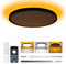 Aphyni LED Deckenleuchte Flach Dimmbar Ø30CM 24W, IP44 Deckenlampe LED mit Nachtlicht Speicherfunktion, 3000K-6500K 3800LM Modern Ultra Dünn Lampe Decke für Wohnzimmer Schlafzimmer Küche Bad Balkon