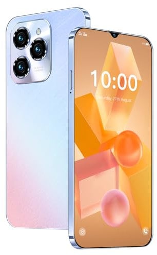 Fine Life Pro Entsperren Telefon, 6,3-Zoll-Bildschirm,Dual-Kameras, Dual-SIM-Karten, 2GRAM+16GROM/TF128GB, unterstützt 4G FDD-LTE: B1/3/7/20, Android Smartphone,geeignet für Anfänger. (3, White)