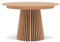 Lisa Design - Freya - Table à Manger Ronde Extensible - Effet Bois - 4 à 8 Personnes, Bois