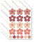 Dekorative Retro-Blumen-Wandaufkleber, perfekt geeignet für jedes Einrichtungsdesign