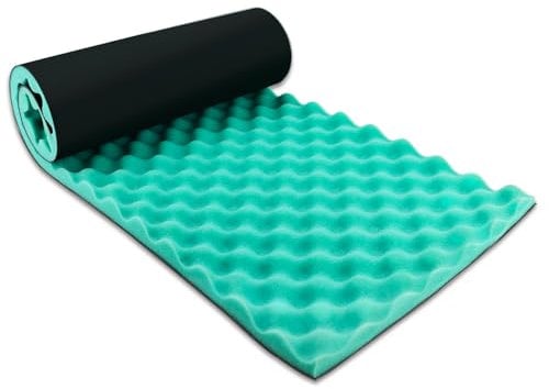 BXI Double Noise Insulation Soundproofing Foam, 100 X 34 X 2.5 cm Egg Crate Sound Proof Acoustic Foam Panels, Sound Dampening Panels for HVAC, Pipe, Machine, Wall and Door