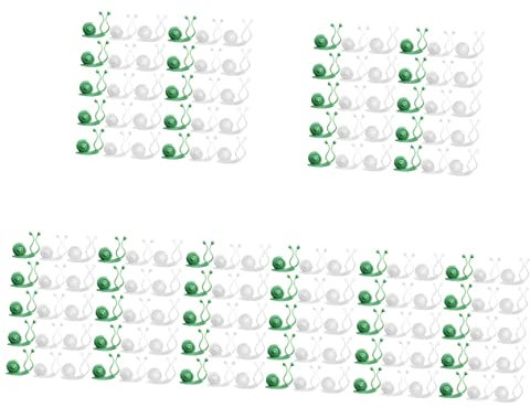 Toyvian 5 Sätze Pflanzenhalter Zimmerpflanzen Drinnen Vermehrung Pflanzenschleuder Haken Wandreben-befestigungsclip Gartenhängepflanzen Clips Plastik 30 Stück * 5