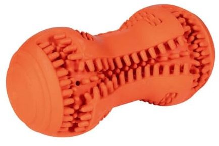 HKM Buddy Bone II natural rubber Dog Toy Orange 11.5 cm
