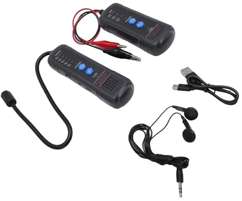 Jectse Underground Cable Tester, Underground Wire Detector Adjustable for Dog Lens Cables