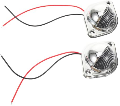 Cabilock 2pcs High Brightness LED License Plate Light Assembly LED Tag Lamp for Pickup Trucks Cars Rvs Durable Construction Effortless Installation Wide Illumination for Visibility