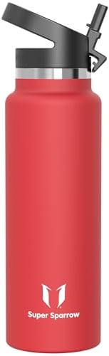 Sparrow Metal Water Bottle 1.5L Drinks Insulated Water Bottles with Straw