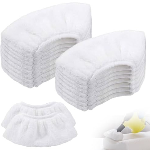 Mop Replacement Pads, 16 Pcs Steam Mop Pads for Karcher Steam Cleaner SC1 SC2 SC3 SC4 SC5 SV7 Microfiber Washable Cleaning Cloths for Handheld Steamed Cleaners