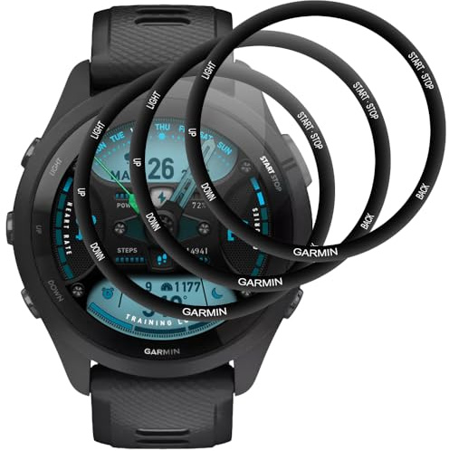 Beukei Panzer Schutz Glas für Garmin Forerunner 265, 3 Stück Tempered Glass[Anti-Kratzen][Sans Bulless][9H Härte] Handyfolie
