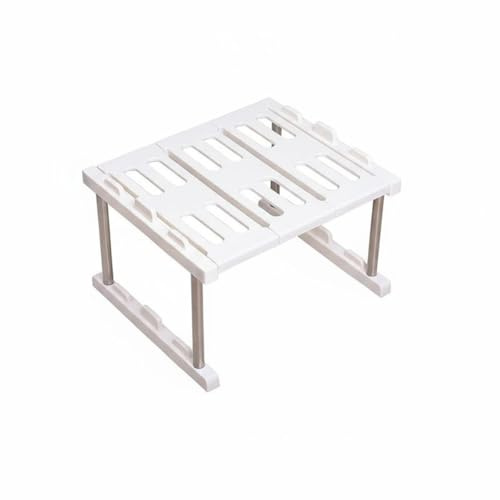 MotiveTech Estante para Cacerolas y Sartenes Multifuncional Estante bajo Fregadero Multiusos Organizador de Cacerolas y Sartenes para Refrigerador, 35x30x21cm, Apilable