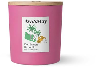 Ava&May Dominican Republic Duftkerze 410g Kokosnuss, Orchidee, Tonkabohne, exotisch-blumig vegan