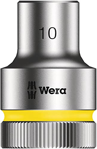 Wera 05003601001 8790 HMC Douille Zyklop à emmanchement 1/2, 10.0 mm, Jaune
