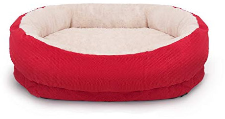 Rosewood 04361 orthopädisches Hundebett, rot, Länge: 87 cm