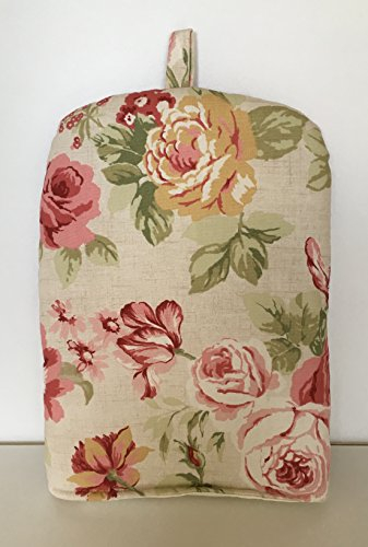 SAGE Green Pink Beige Genevieve Floral Print CAFETIÈRE Cosy
