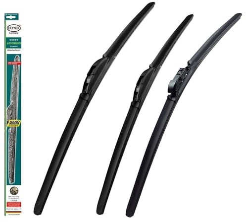 HEYNER Wiper Blades Fits: Vauxhall Insignia 2008-2016 Full Set Of 3 Hybrid Windscreen Wipers HH2418PT20HH
