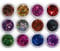 Nagelkunst-Set von San Bodhi®, 12-teilig, Pailletten aus Acryl mit 3D-Effekt, diamantförmiger Glitzer, mit Pulver.