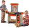 Step2 Handyman Workbench Werkbank für Kinder | Werkzeugbank in Orange mit 30-teiligem Zubehör Set & Behältern.
