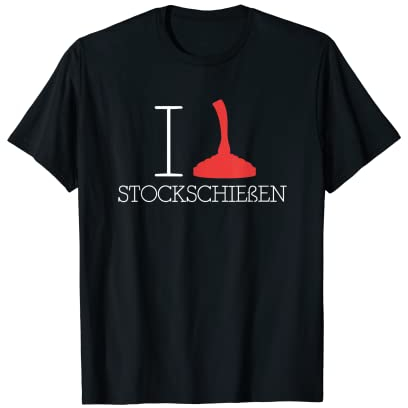 Ich Liebe Stockschießen Stocksport Eisstock T-Shirt