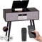 Auna Giradischi Bluetooth per Dischi in Vinile MP3, Lettore Vinile a 3 Velocità, Giradischi Vinili Vintage con Casse Stereo e Telecomando, Gira Dischi per Vinile CD USB con Piedi e Radio DAB+/FM