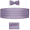 BRERA 67 Set Kummerbund Einstecktuch und Fliege Herren für Anzug aus Seide, violett, größe S-M | Fliege mit Einstecktuch Accessoires-Set für Smoking Herren | Gürtel für Abendkleid