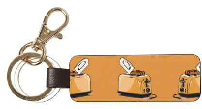 KDUBNJDS (Cute Crying Chainsaw) Leather Key Chain Car Key Chain,Universal Key Fob Key Chain,Leather Key Chain Holder For Men And Women