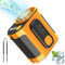Mobile Klimaanlage, Portable Air Conditioner Fan, 5000 mAh Battery Operated, Max 8.5H Working Time, 100 Speeds Clip Belt Fan, Mobile Klimaanlage für Outdoor, Indoor, Auto, Reisen (orange Farbe)