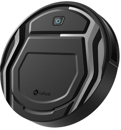 LEFANT M210 Pro+ Robot Aspirapolvere,3000Pa,200min,WiFi/App/Alexa,Rilevamento Omnidirezionale a 190°,Navigazione Intelligente,Sottile e silenzioso,Peli di animali e pavimenti duri,Nero