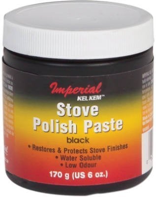 Imperial KK0059 Stove Polish Paste, Black, 6oz. Jar