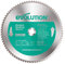 Evolution Power Tools 12BLADEAL Lame de scie pour la découpe de l’aluminium, 12 x 80 dents, Vert