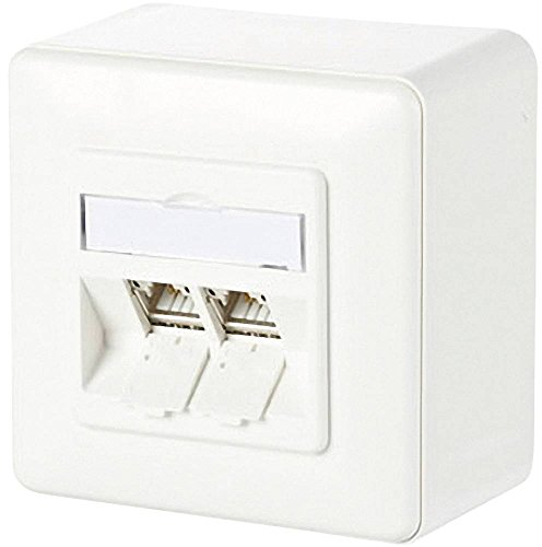METZ CONNECT C6Amodul 2 Port 180°M AP reinweiß