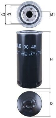 MAHLE OC 48 Oil Filter