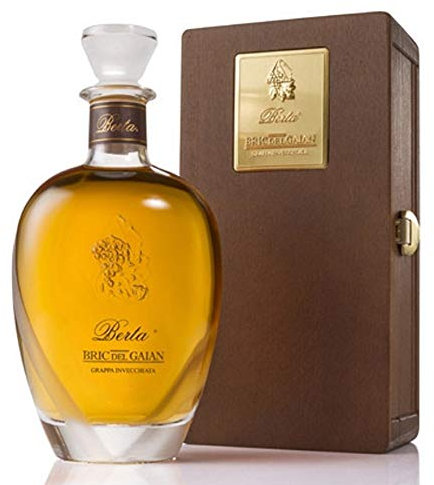 Grappa Berta Bric del Gaian con cofanetto in legno grappa di Moscato 0,70 lt.