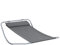 HOMCOM Bain de Soleil transat de Jardin Chaise Longue Bascule hamac tétière Inclus pour Jardin, Piscine, Terrasse dim. 212L x 130l x 60H cm Gris