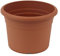 greemotion Pot de fleurs rond en plastique Ø 15cm 1L - Pot pour plantes extérieures et intérieures - Pot de jardin couleur terre cuite