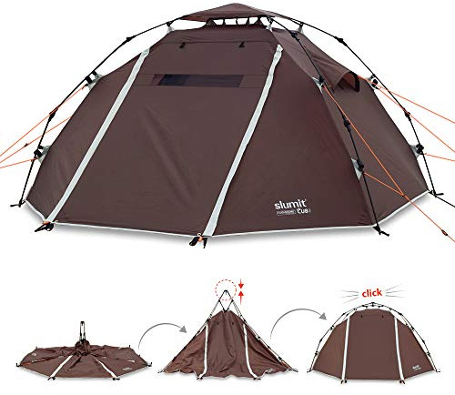 Slumit CUB 2 Instant Tent 2 Man Waterproof Double Layer FlashFrame Quick Pitch Tent and Pack System