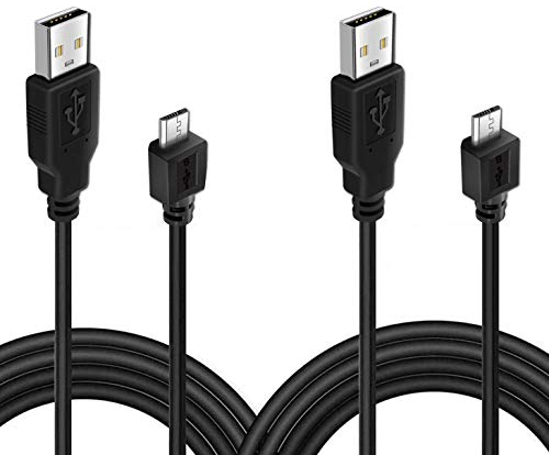 Paquete de 2 cables de carga para controlador PS4 de 10 pies, cable de sincronización de datos para Sony Playstation 4/PS4 Pro/PS4 Slim/PS4 Controladores