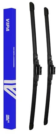 Vipa Car Parts Premium Wiper Blade Kit | Fits: MERCEDES-BENZ CLA Coupe (Jul 2014 Onwards) | All-Weather Performance | Durable, Streak-Free Windshield Wipers | Easy Installation