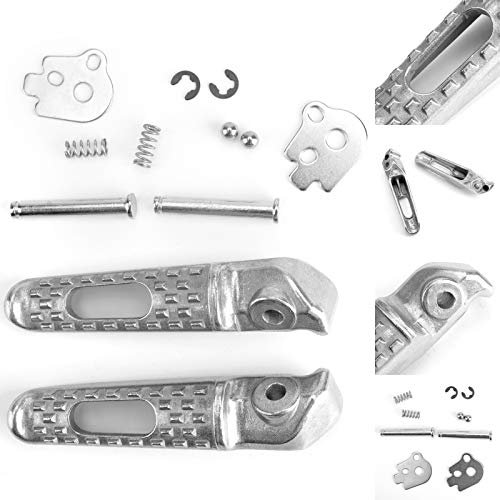 Artudatech Repose-pieds, Arrière Metal Pédale Moto Passager Repose Pied Footrest Footpeg pour H-O-N-D-A CB1000R CBR 600 1000 RR VTR1000 VTR1000S