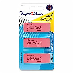 Pink Pearl Eraser (Pack of 3)