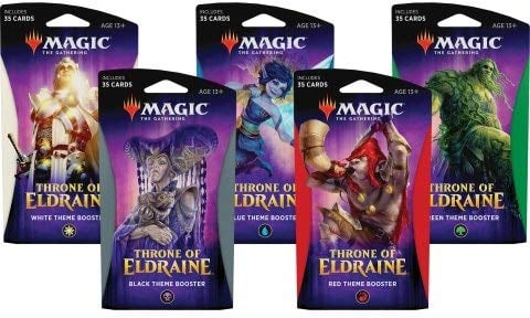 Magic: The Gathering MTG-ELD-TBD-EN Throne of Eldraine Themen-Booster-Pack (zufällige Farbauswahl)