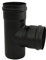 ACCESSORI TUBO GOMITO STUFA PELLET NERO ACCIAIO DIAMETRO 80 (RACCORDO A T FFM 80 MM)
