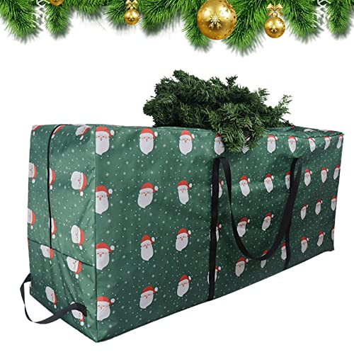 Weihnachtsbaumtasche - 210D Oxford Bag Extra große Aufbewahrungstasche für Weihnachtsbaum mit 4 Griffen und breiter Öffnung - Aufbewahrungstasche für Ferienbäume für 1,2 künstliche Bäume Richolyn